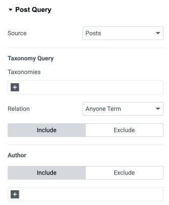 DA - Dynamic Map Post Query Settings