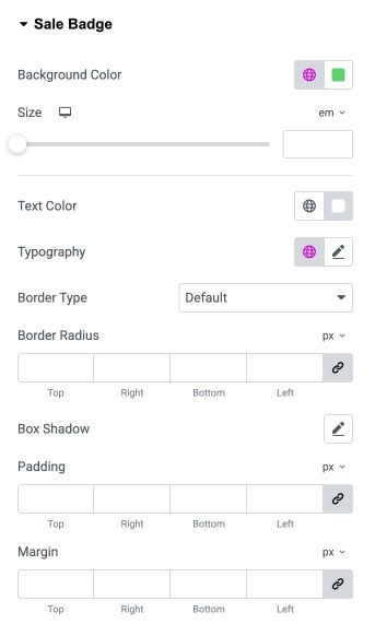 DA - Post Block Adv Sale Badge Style Settings