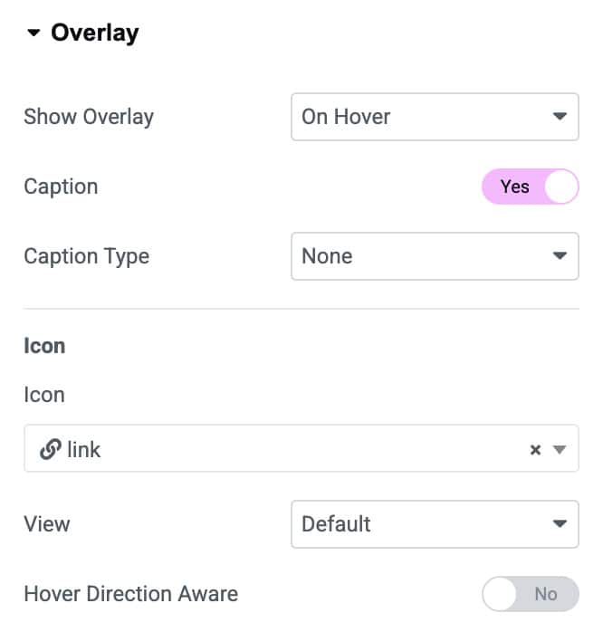 DA - ACF Gallery Overlay Settings