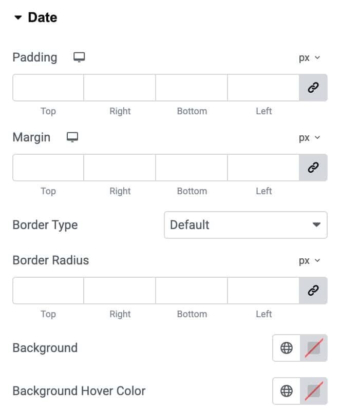 DA - Post Meta Date Style Settings