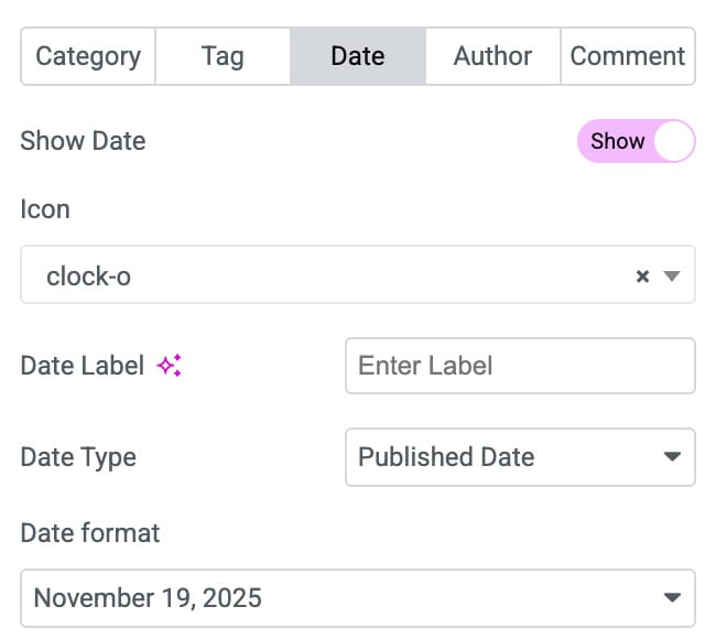 DA - Post Meta Date Settings