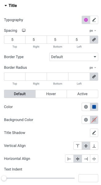 DA - Taxonomy Blocks Title Style Settings