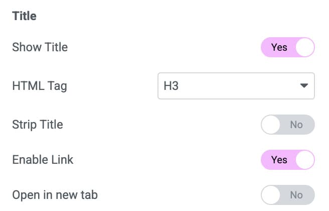 DA - Taxonomy Blocks Title Settings