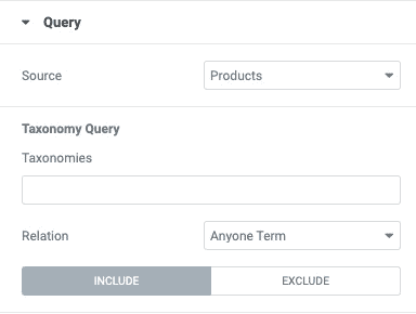 DA - Post Block Adv Query Settings