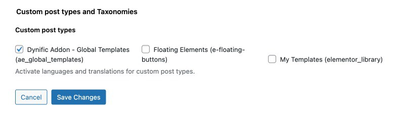Enable Dynific Addon Templates to Translate