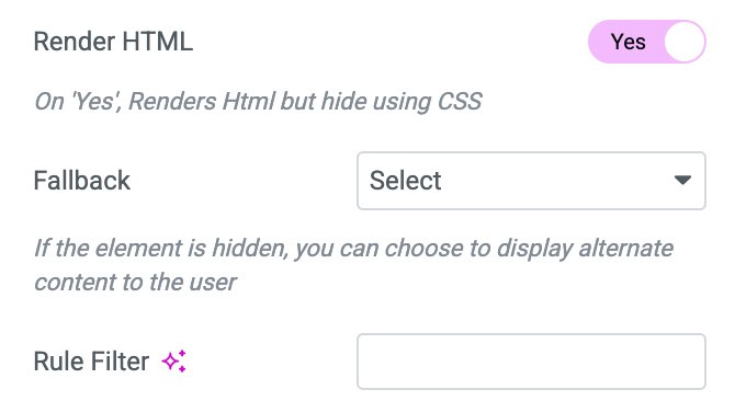 Rule Check Filter in Dynific Addons for Elementor