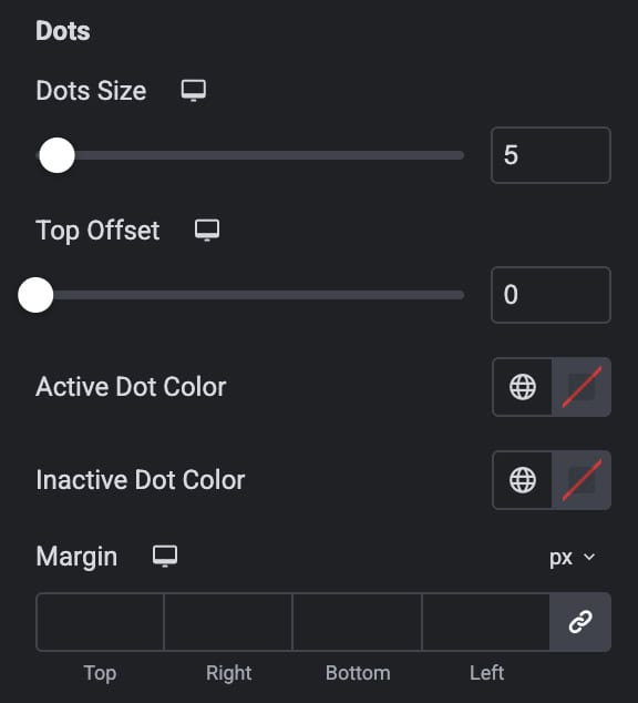 Pagination Style Settings