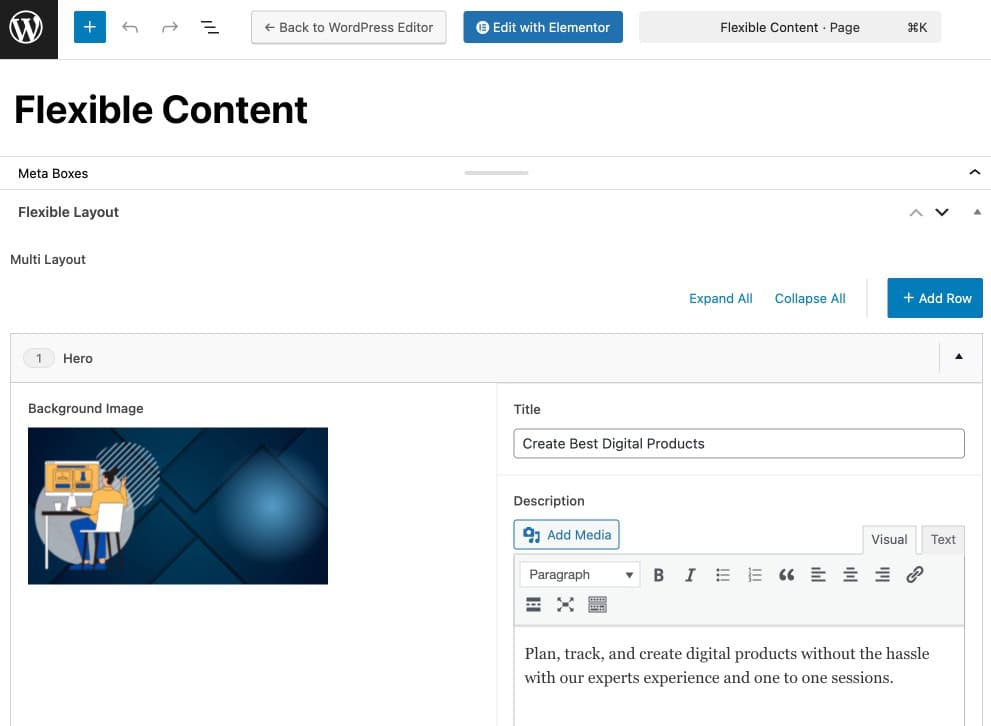 Add Flexible Fields Data to Page