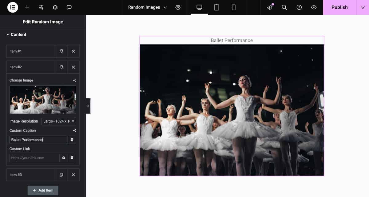 Upload Images in Widget