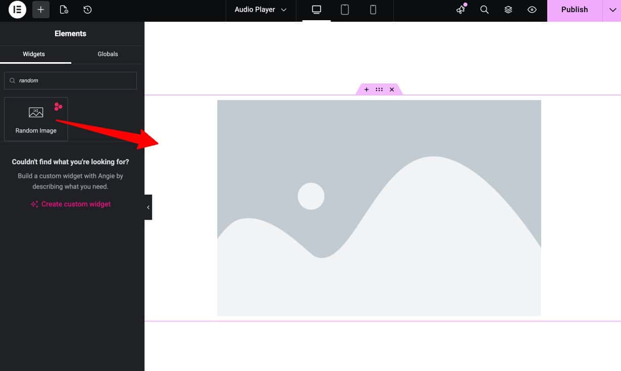 Add Random Image Widget in Elementor