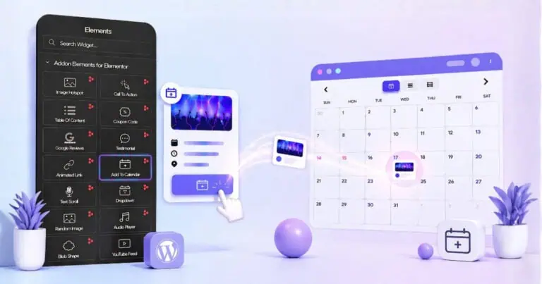 Use Add to Calendar in Elementor