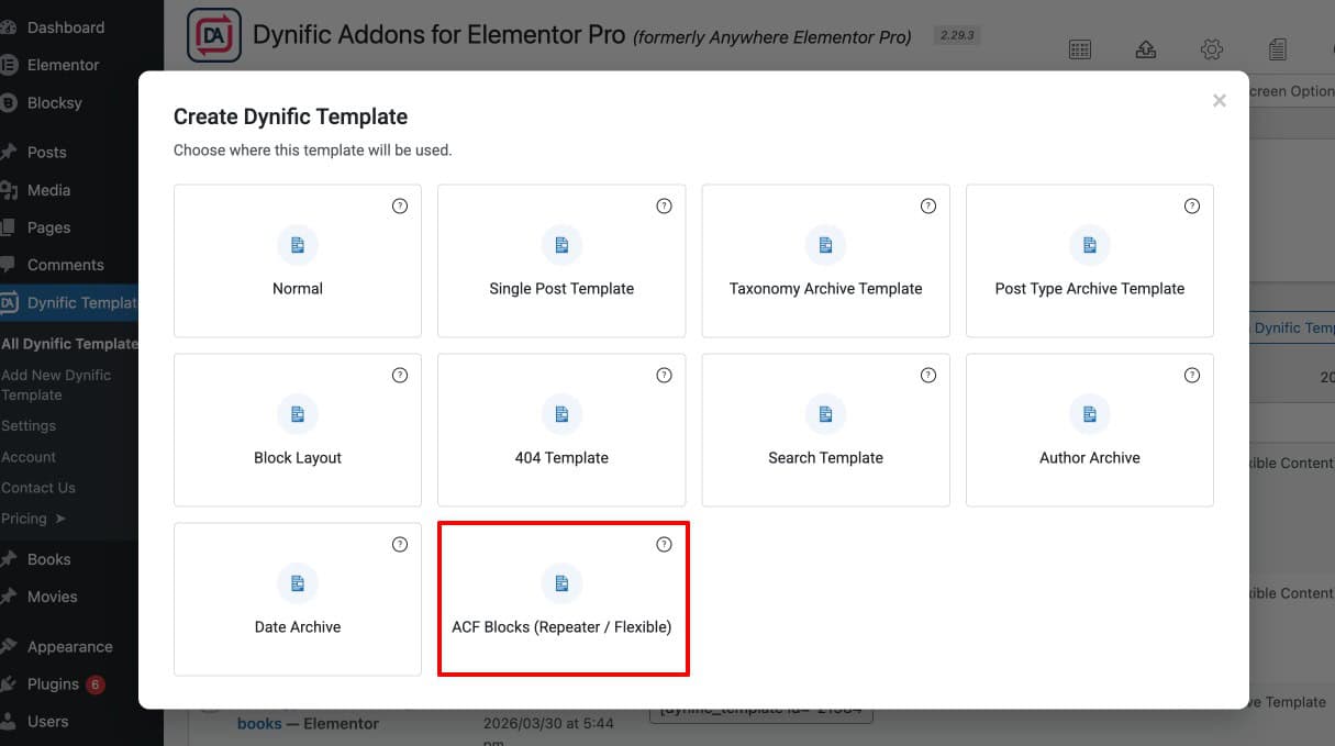 Creating ACF Flexible Block Layout