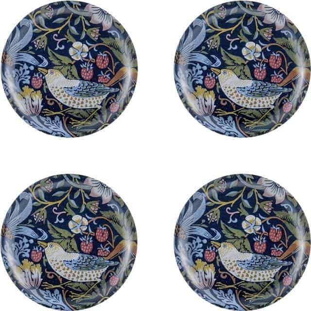 Ary Home Strawberry Thief glasbrikker Ø 11 cm Glasbrik