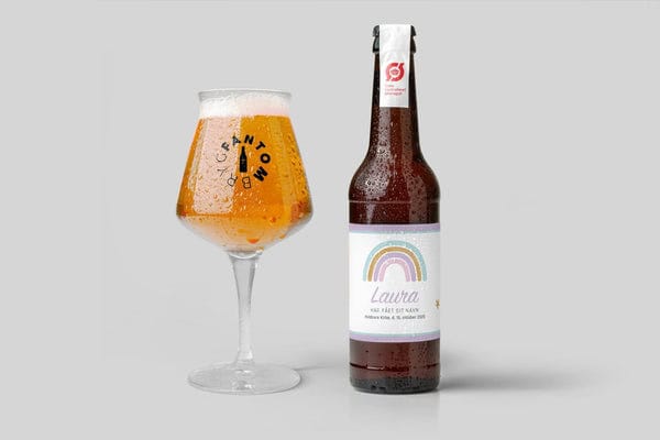 Barnedåb og navngivning - øl med navn - pastel - mix 2 (hvede - new england ipa - pale ale) / 144 (spar 2712 kr.)