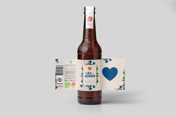 Bryllup - blåt hjerte - økologisk pale ale (6.7%) / 3