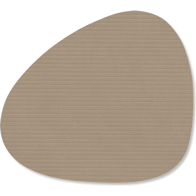 Lind DNA Corduroy Glasunderlag Curve Clay Brown Glasbrik