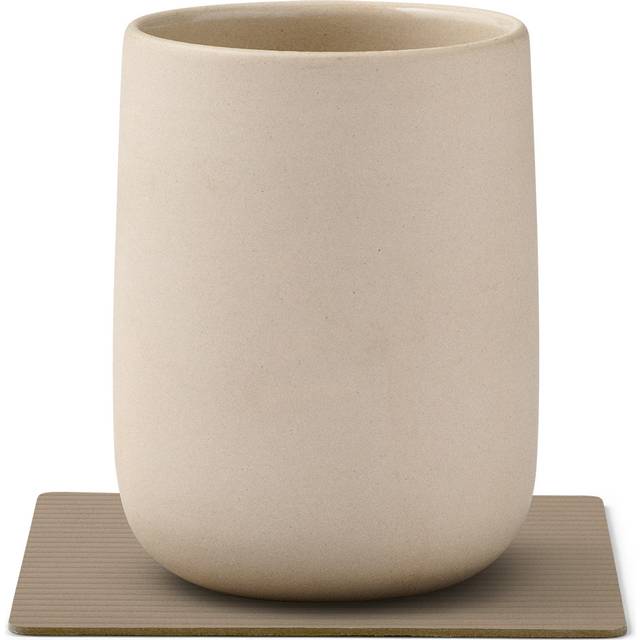 Lind DNA Corduroy Square 10x10 cm Clay Brown Glasbrik