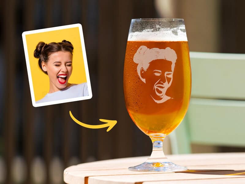 Spiegelau Ølglas med Gravering - Eget Foto