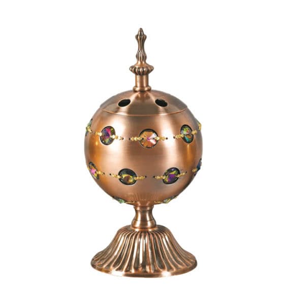 Brûleur d'encens Encensoir électrique en métal Rond Alif Store