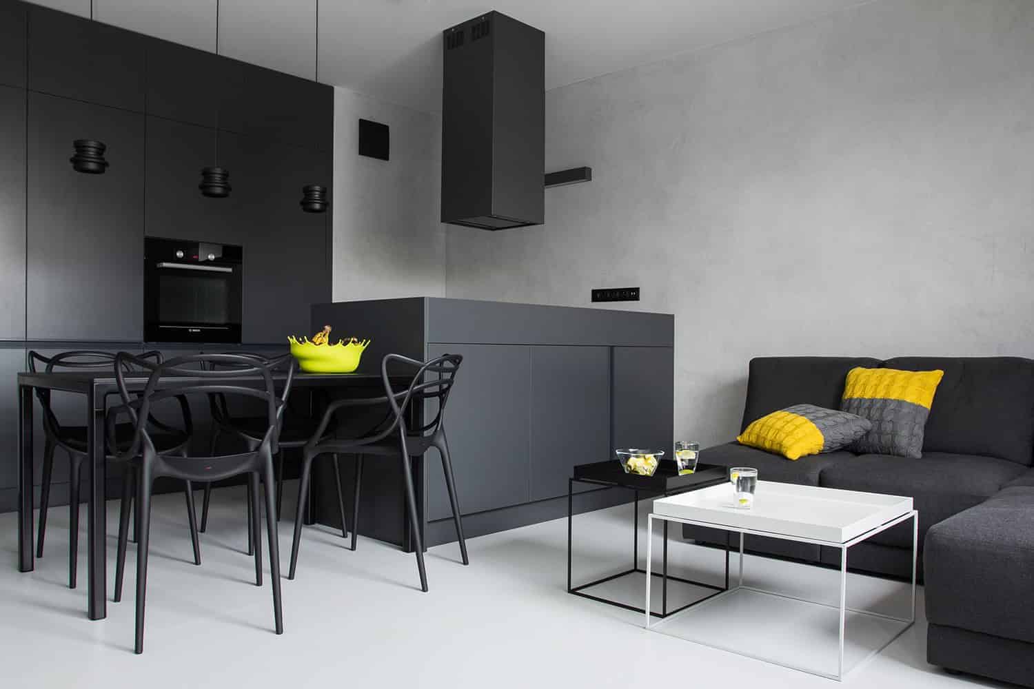 CC /_\ CONCRETE CONCEPT Masculine Apartment by KASIA ORWAT Home Design