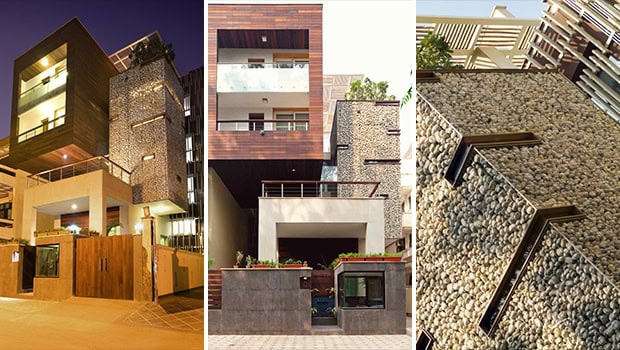 Modern contemporary house exterior with unique architectural design and innovative rooftop elements.