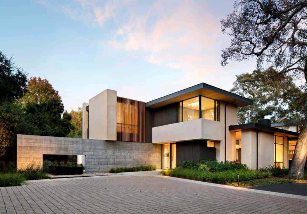 Luxury modern house with sleek architectural design, large windows, and contemporary aesthetic for innovative architecture art designs.