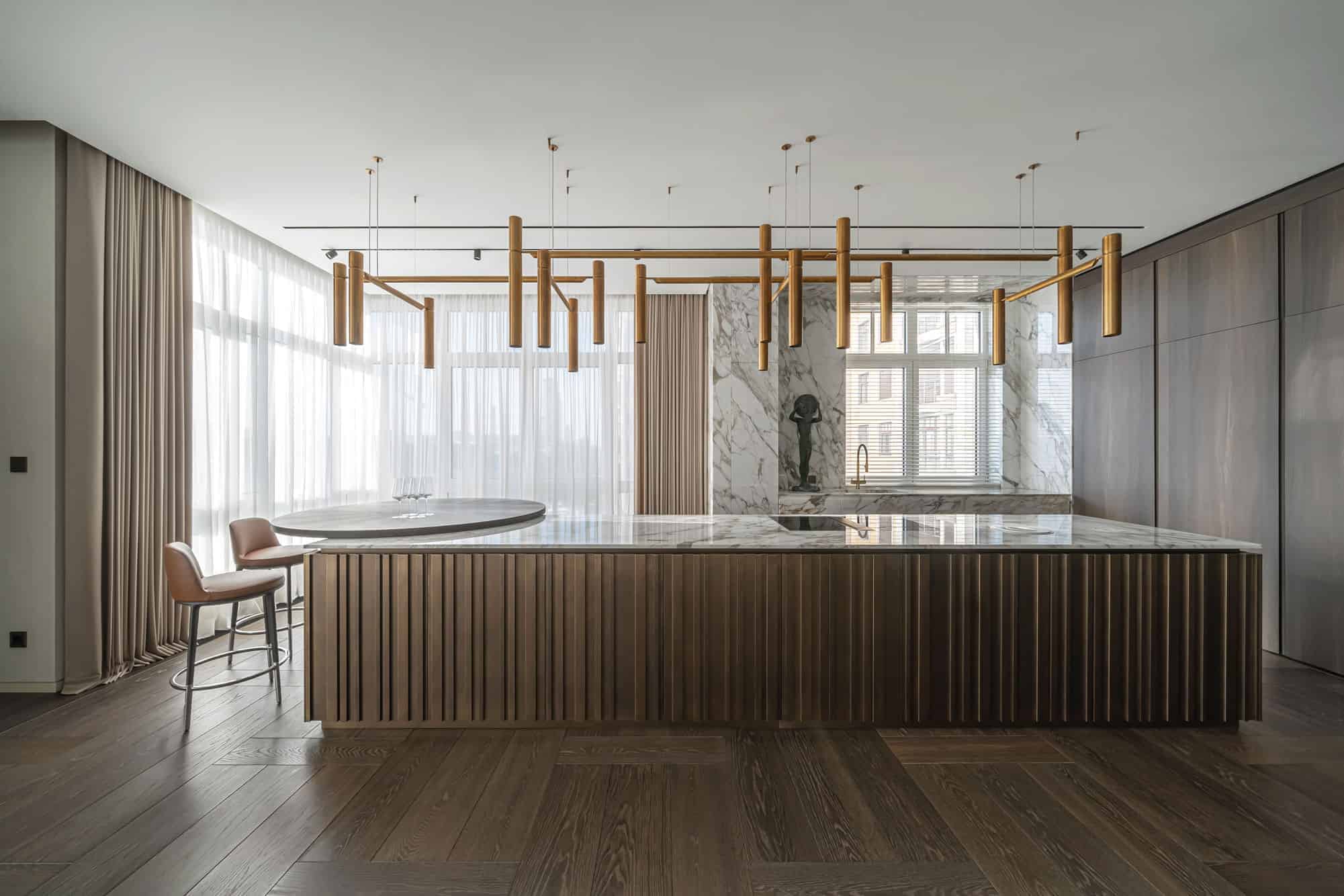 Architectural excellence in the interior design of Grand Apartment by YODEZEEN