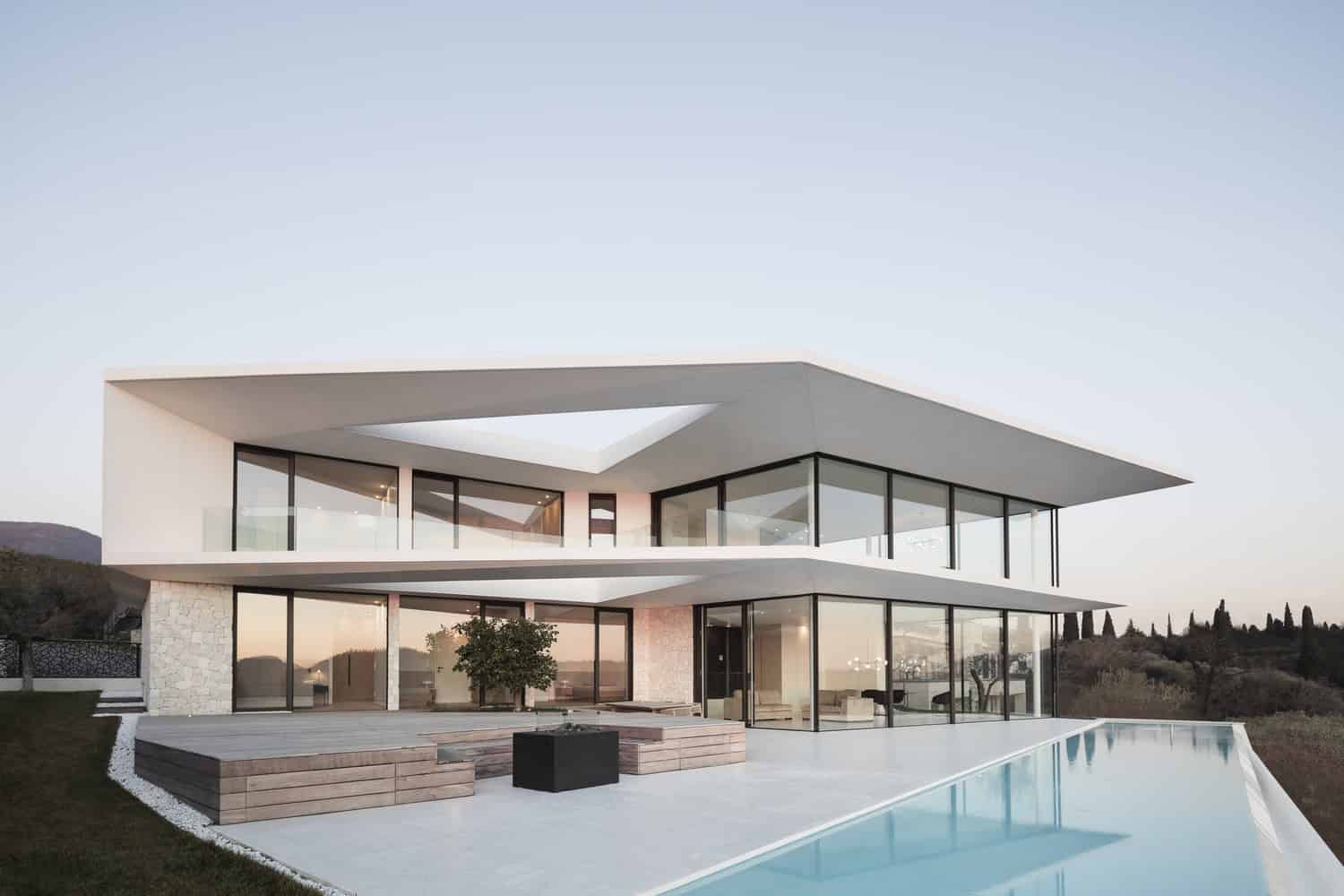 Villa Belvedere by Perathoner Architects in Costermano, Italy