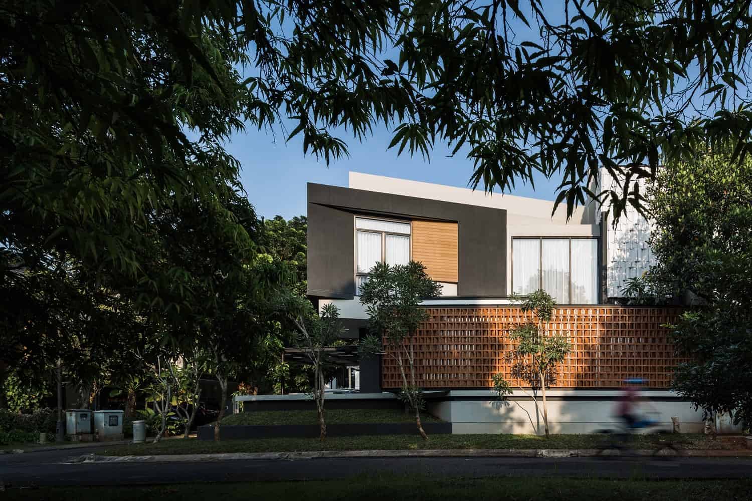 Twisted Detached House by Phidias Indonesia in Indonesia