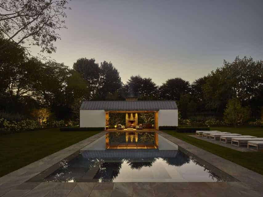 Further Lane Pool House by Robert Young Architects in East Hampton, New York