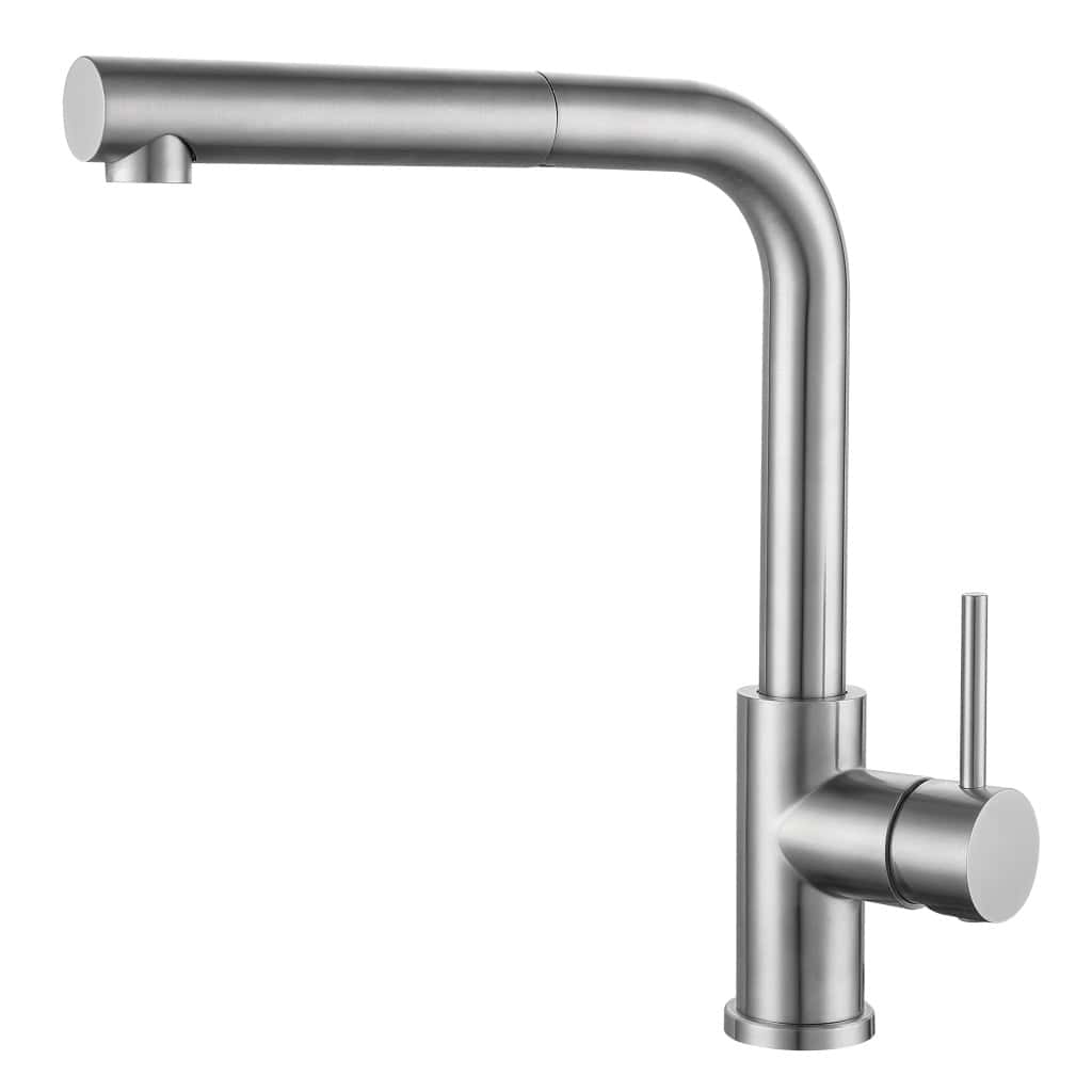 Rubinetto moderno in acciaio inox per cucina