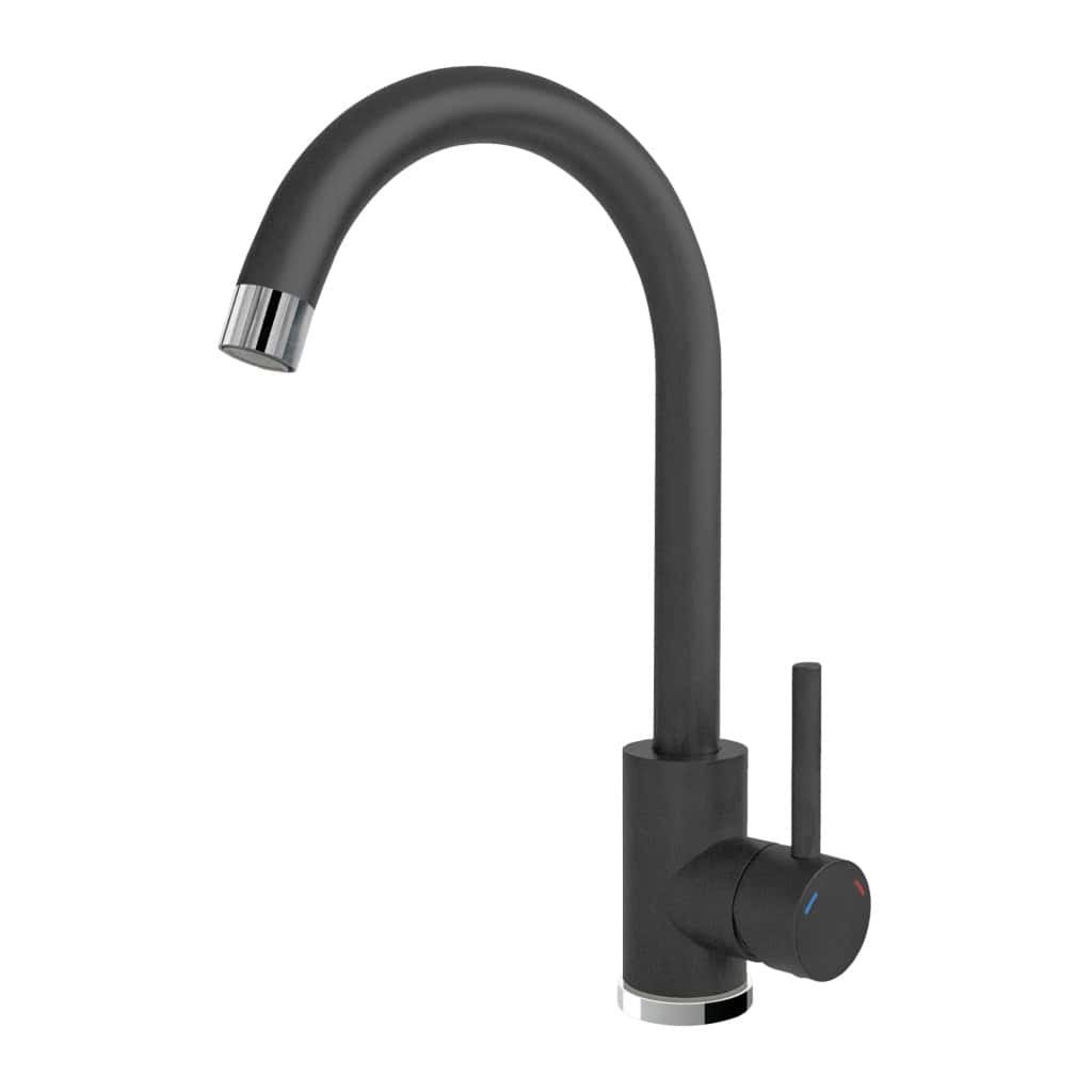 Rubinetto cucina nero moderno