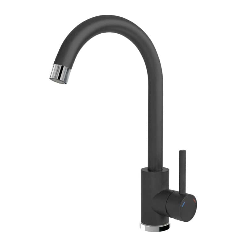 Rubinetto cucina nero moderno
