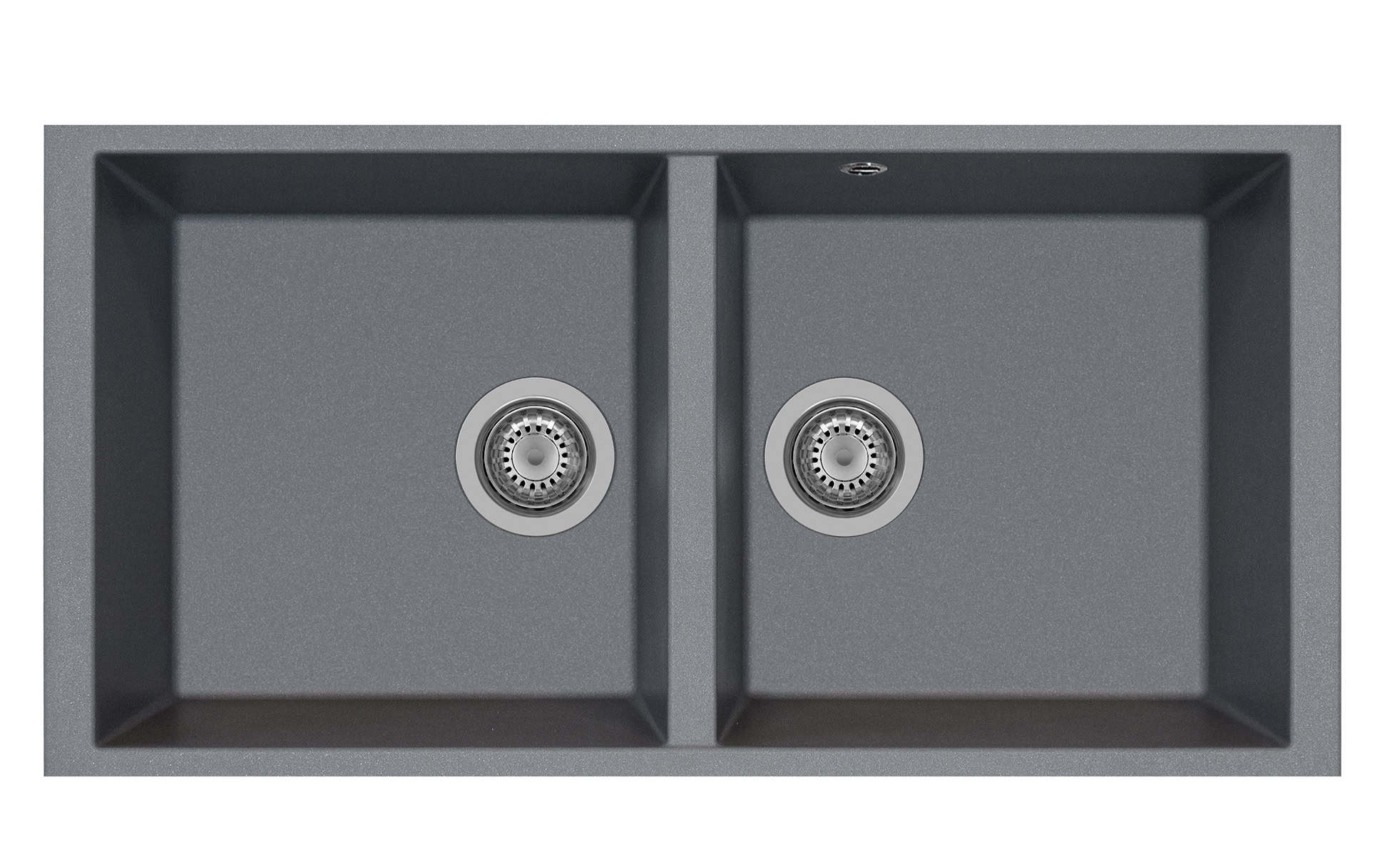 Lavello doppio grigio moderno in cucina