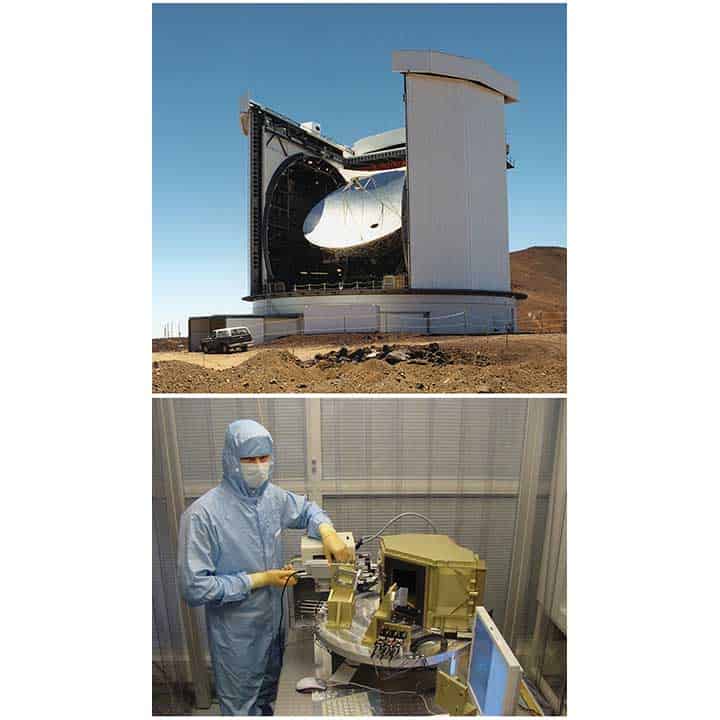 Instruments for optical and mm-telescopes