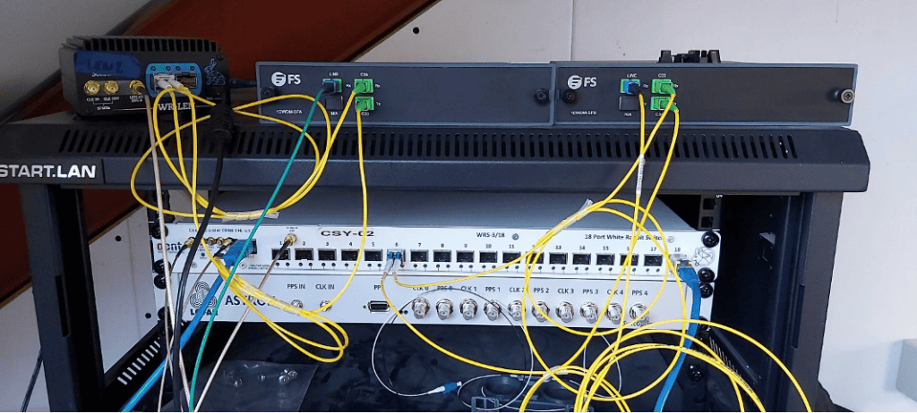 White Rabbit switch and DWDM