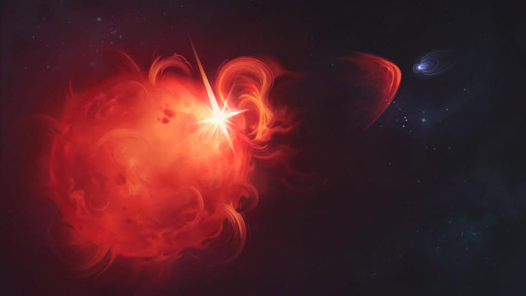 Artist's impression of a coronal mass ejection