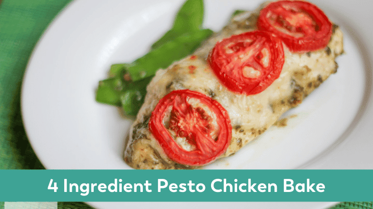 4 ingredient pesto chicken bake
