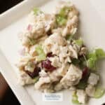 recipe image chicken salad makeover bariatric food coach logo overlay