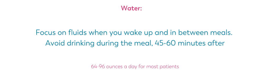Water after weight loss surgery blog frequent meals after bariatric surgery