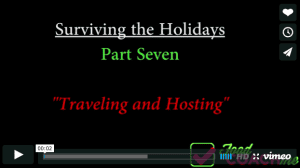 Surviving the Holidays - how to stay healthy during the holidays, especially if you've had weight loss surgery. This week focusing on traveling and/or hosting during the holidays. Visit www.foodcoach.me for more tips and recipes!