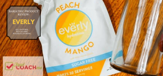 Bariatric Product Review: Everly All Natural Water Flavoring. bariatric beginners blog, products to know about
