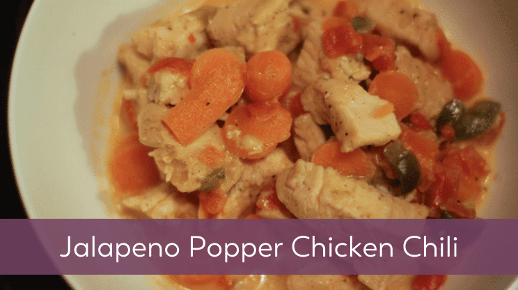 Recipe image for Jalapeno Popper Chicken Chili on Bariatric Food Coach