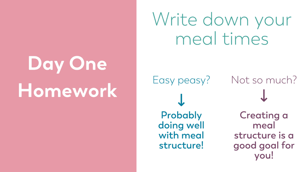 day one habit refresh homework blog image