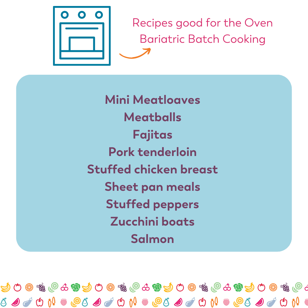 recipes good for the oven bariatric batch cooking
