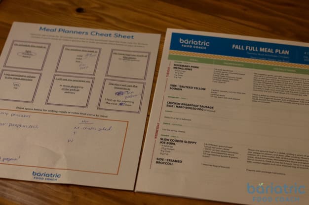 bariatric meal planning 