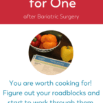 Pinterest image cooking for one after bariatric surgery