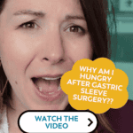 Pinterest graphic with steph wagner text overlay why am i hungry after gastric sleeve