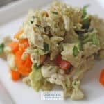 Recipe image Avocado Chicken Salad Bariatric Food Coach Logo Overlay