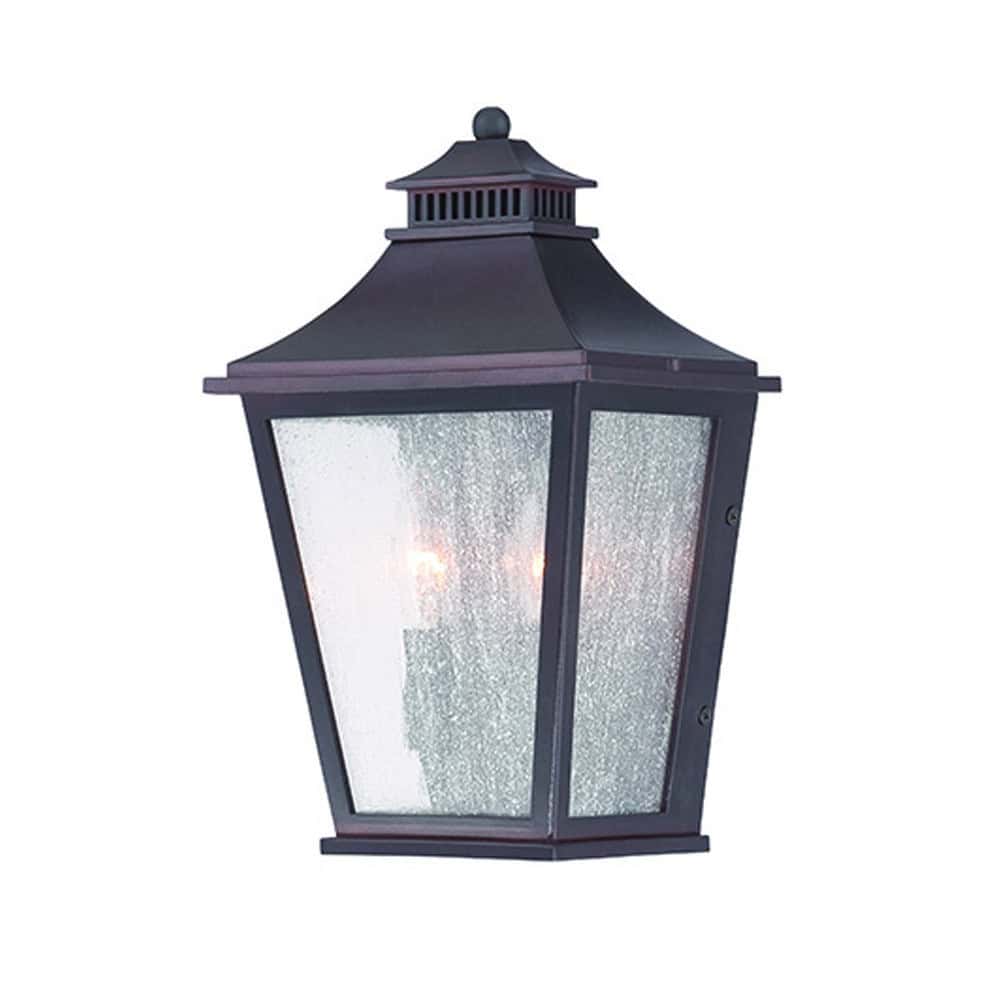 Antique Bronze Two Light Tapered Pocket Wall Lantern - Image 2